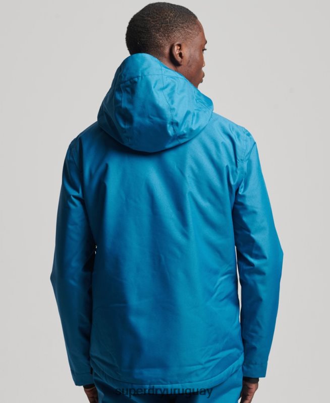 uy Superdry hombres chaqueta de rescate de esquí azul DT2N8Z1375 ropa
