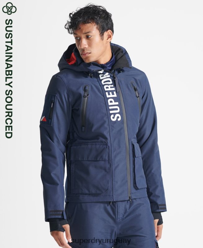 uy Superdry hombres chaqueta de rescate definitiva Armada DT2N8Z6466 ropa