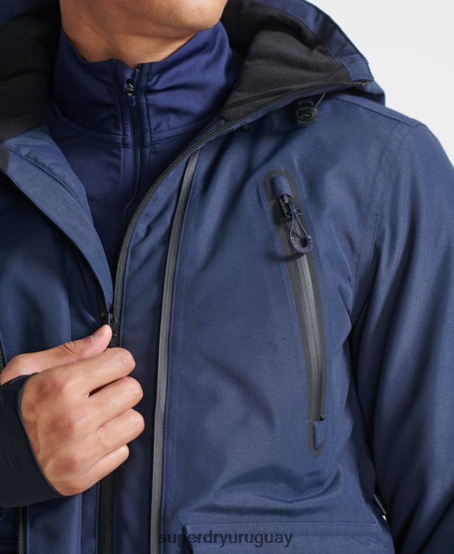 uy Superdry hombres chaqueta de rescate definitiva Armada DT2N8Z6466 ropa