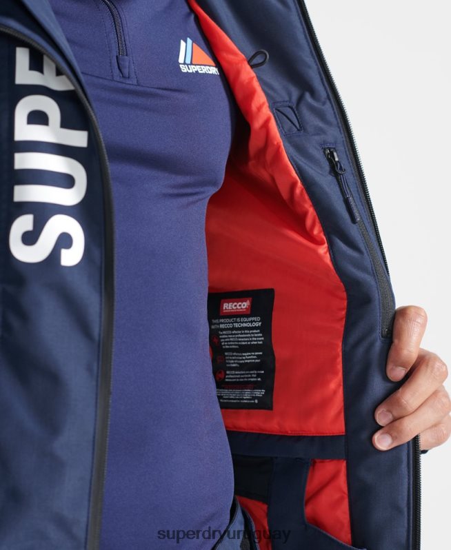 uy Superdry hombres chaqueta de rescate definitiva Armada DT2N8Z6466 ropa