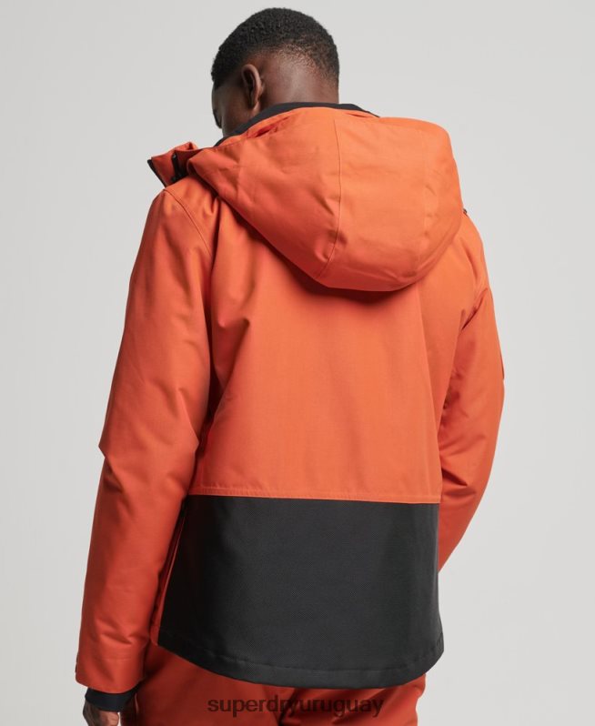 uy Superdry hombres chaqueta de rescate definitiva naranja DT2N8Z1377 ropa