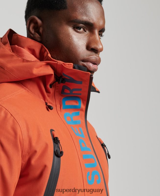 uy Superdry hombres chaqueta de rescate definitiva naranja DT2N8Z1377 ropa