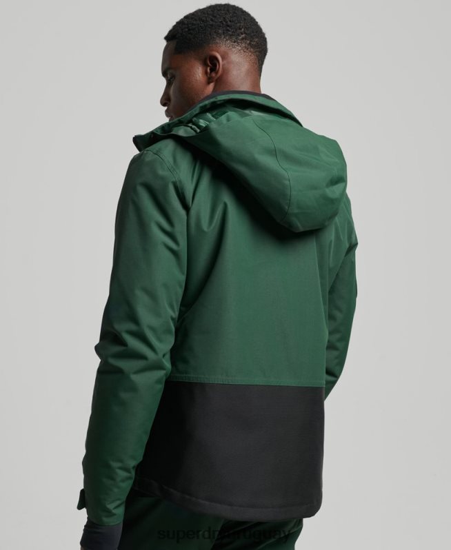 uy Superdry hombres chaqueta de rescate definitiva verde DT2N8Z1379 ropa