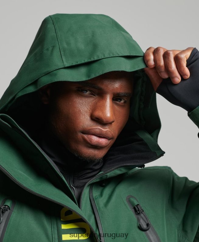 uy Superdry hombres chaqueta de rescate definitiva verde DT2N8Z1379 ropa