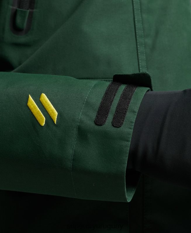 uy Superdry hombres chaqueta de rescate definitiva verde DT2N8Z1379 ropa