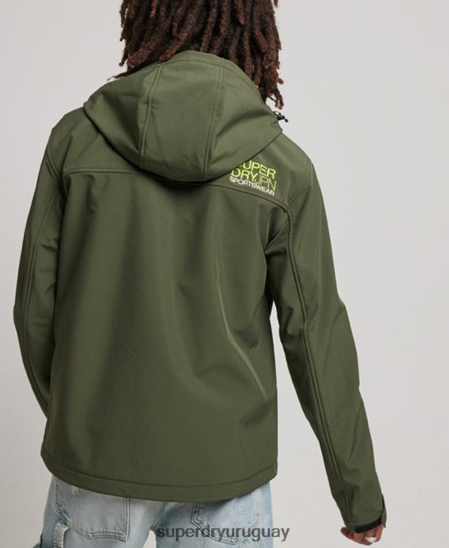 uy Superdry hombres chaqueta de senderismo caqui DT2N8Z1063 ropa