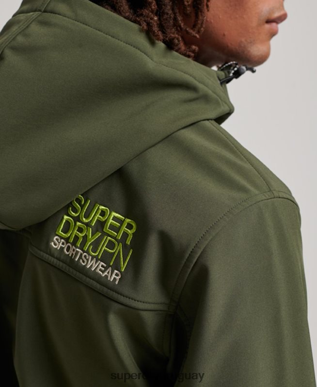uy Superdry hombres chaqueta de senderismo caqui DT2N8Z1063 ropa