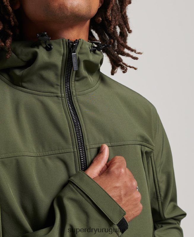 uy Superdry hombres chaqueta de senderismo caqui DT2N8Z1063 ropa