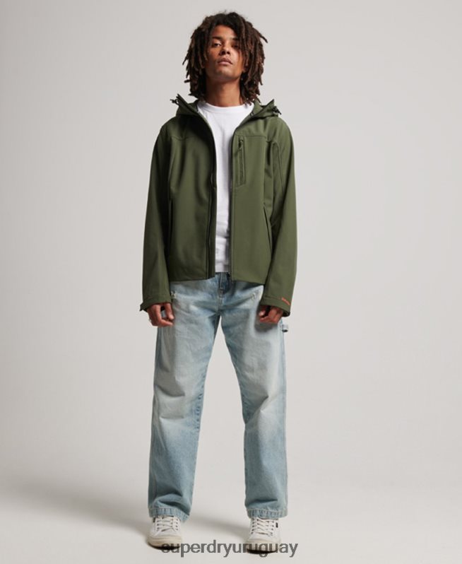 uy Superdry hombres chaqueta de senderismo caqui DT2N8Z1063 ropa