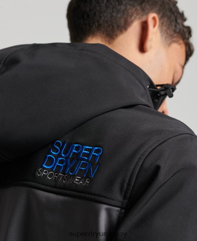 uy Superdry hombres chaqueta de senderismo gris oscuro DT2N8Z917 ropa