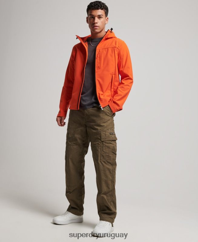 uy Superdry hombres chaqueta de senderismo naranja DT2N8Z936 ropa