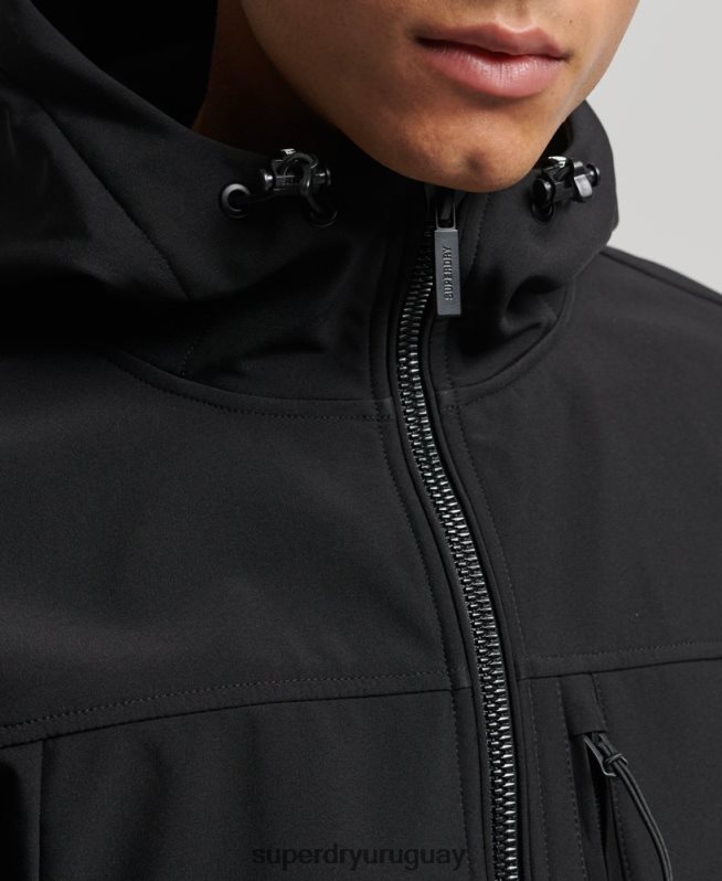 uy Superdry hombres chaqueta de senderismo negro DT2N8Z910 ropa