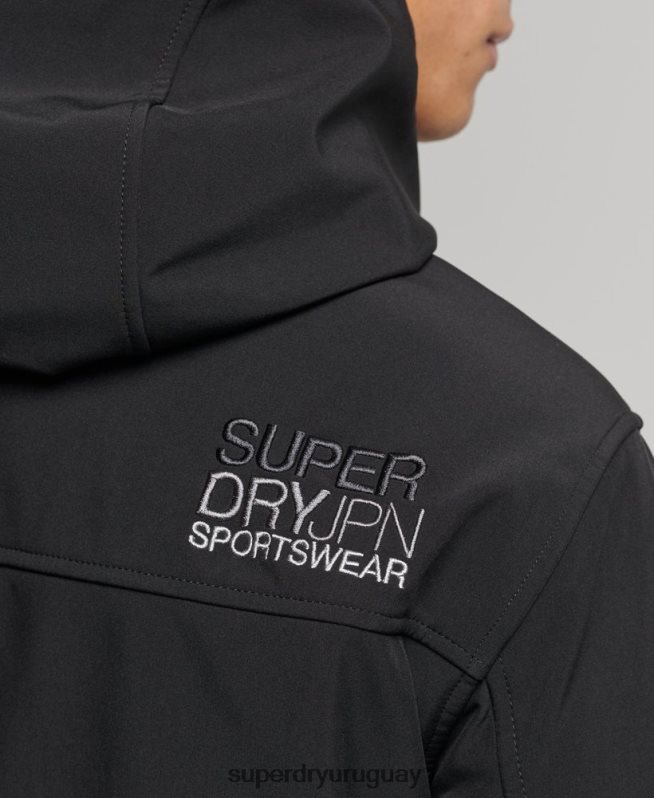 uy Superdry hombres chaqueta de senderismo negro DT2N8Z910 ropa