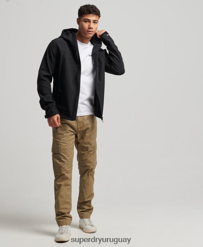 uy Superdry hombres chaqueta de senderismo negro DT2N8Z910 ropa