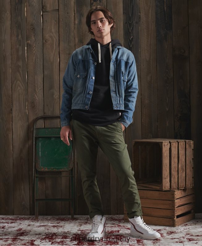uy Superdry hombres chaqueta de trabajo japonesa seca de edición limitada azul DT2N8Z4733 ropa