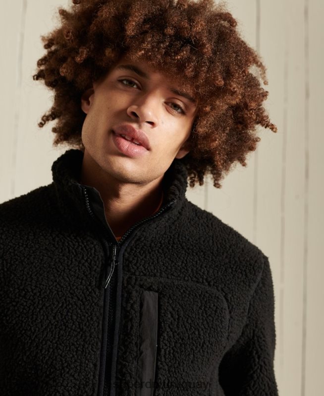 uy Superdry hombres chaqueta de trabajo sherpa marrón DT2N8Z4710 ropa