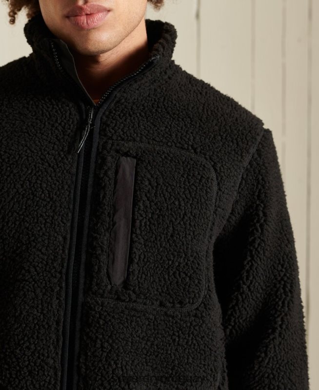 uy Superdry hombres chaqueta de trabajo sherpa marrón DT2N8Z4710 ropa