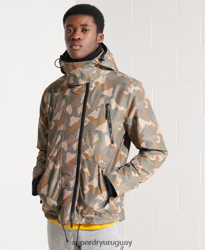 uy Superdry hombres chaqueta de yate sd-wind verde DT2N8Z4669 ropa