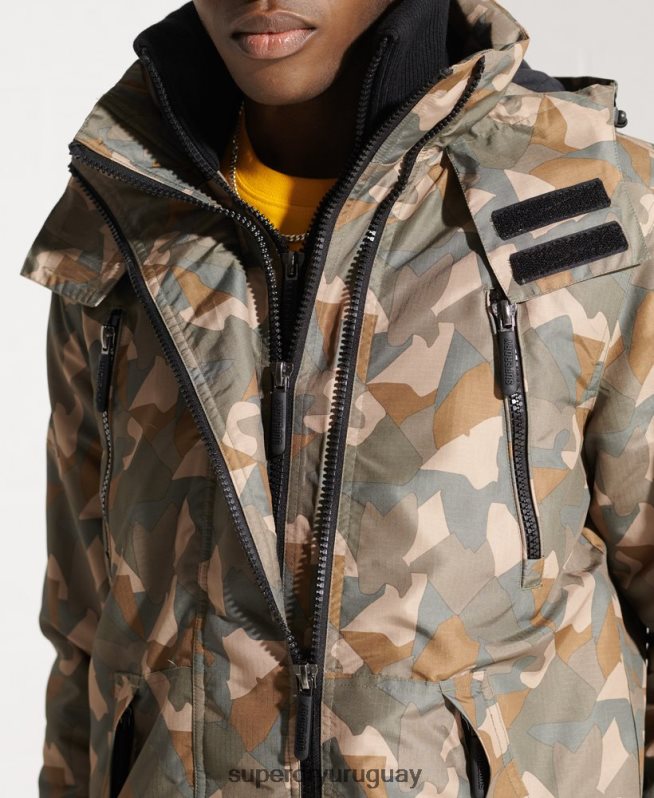 uy Superdry hombres chaqueta de yate sd-wind verde DT2N8Z4669 ropa