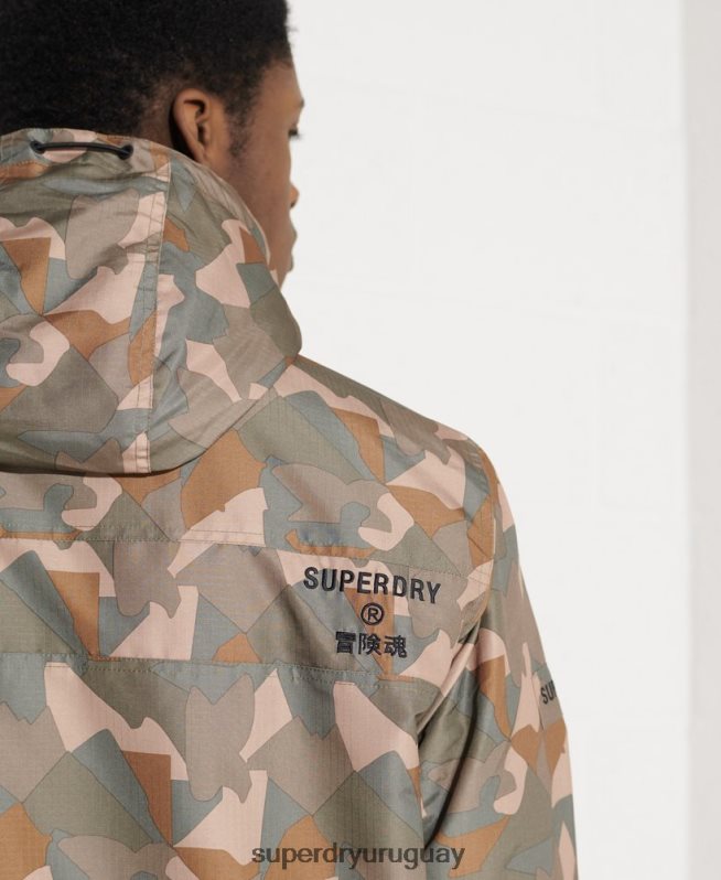 uy Superdry hombres chaqueta de yate sd-wind verde DT2N8Z4669 ropa