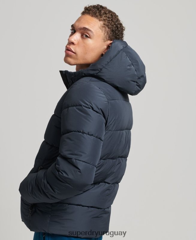 uy Superdry hombres chaqueta deportiva acolchada con capucha Armada DT2N8Z1089 ropa