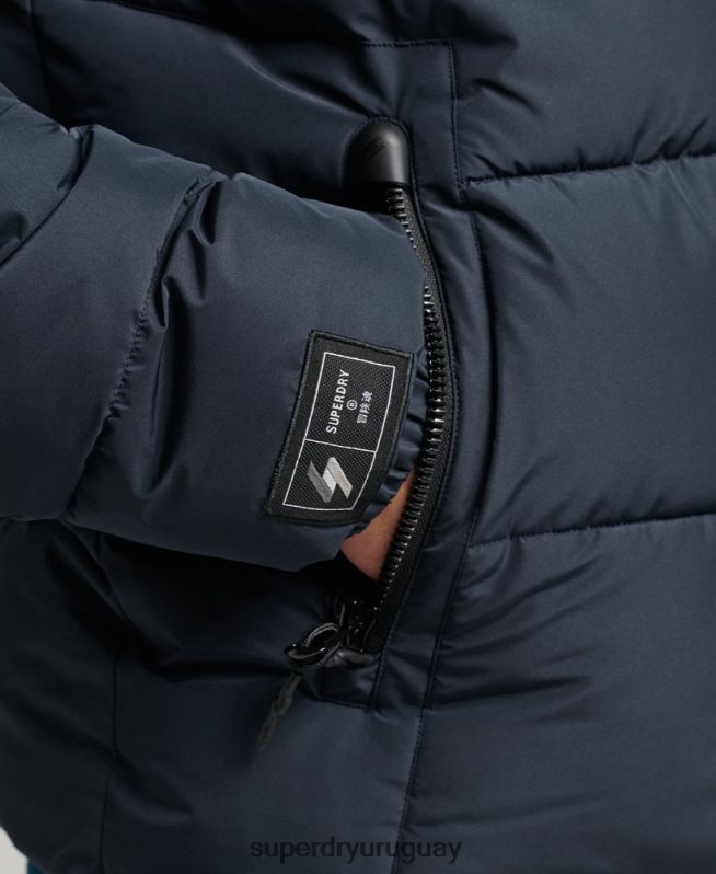 uy Superdry hombres chaqueta deportiva acolchada con capucha Armada DT2N8Z1089 ropa