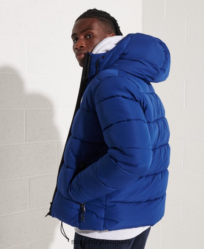 uy Superdry hombres chaqueta deportiva acolchada con capucha Armada DT2N8Z1118 ropa