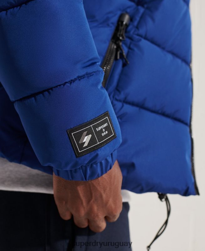 uy Superdry hombres chaqueta deportiva acolchada con capucha Armada DT2N8Z1118 ropa