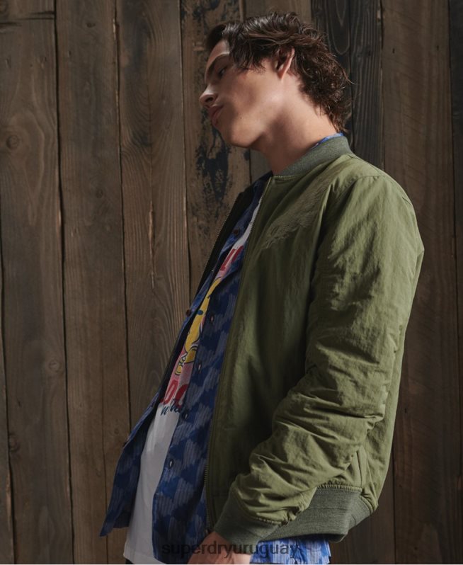 uy Superdry hombres chaqueta dry souvenir edición limitada caqui DT2N8Z4772 ropa
