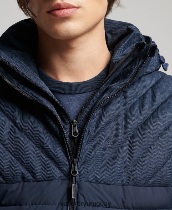 uy Superdry hombres chaqueta fuji de mezcla de tweed Armada DT2N8Z4625 ropa