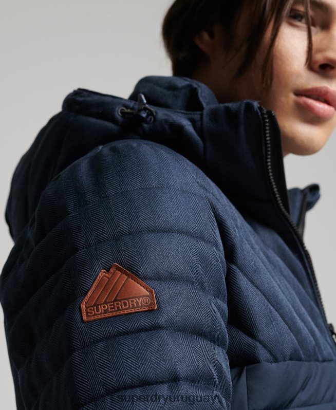 uy Superdry hombres chaqueta fuji de mezcla de tweed Armada DT2N8Z4625 ropa