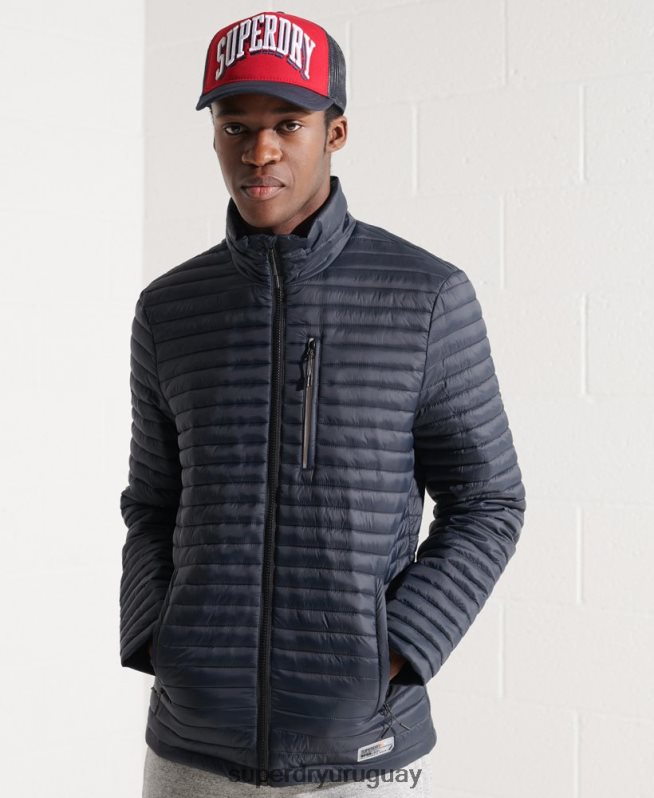 uy Superdry hombres chaqueta fuji plegable sin capucha Armada DT2N8Z1177 ropa