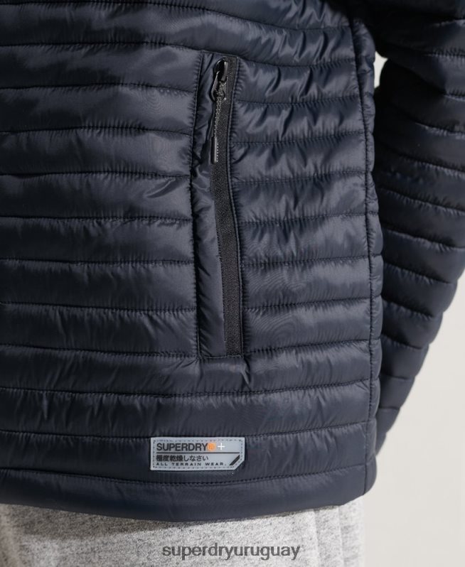 uy Superdry hombres chaqueta fuji plegable sin capucha Armada DT2N8Z1177 ropa