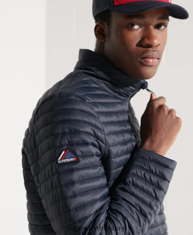 uy Superdry hombres chaqueta fuji plegable sin capucha Armada DT2N8Z1177 ropa
