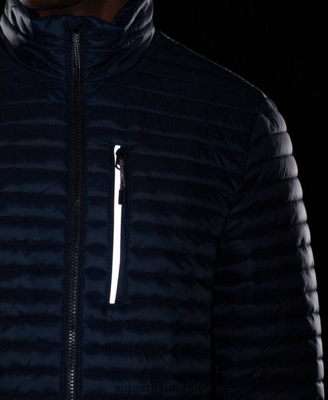 uy Superdry hombres chaqueta fuji plegable sin capucha Armada DT2N8Z1177 ropa