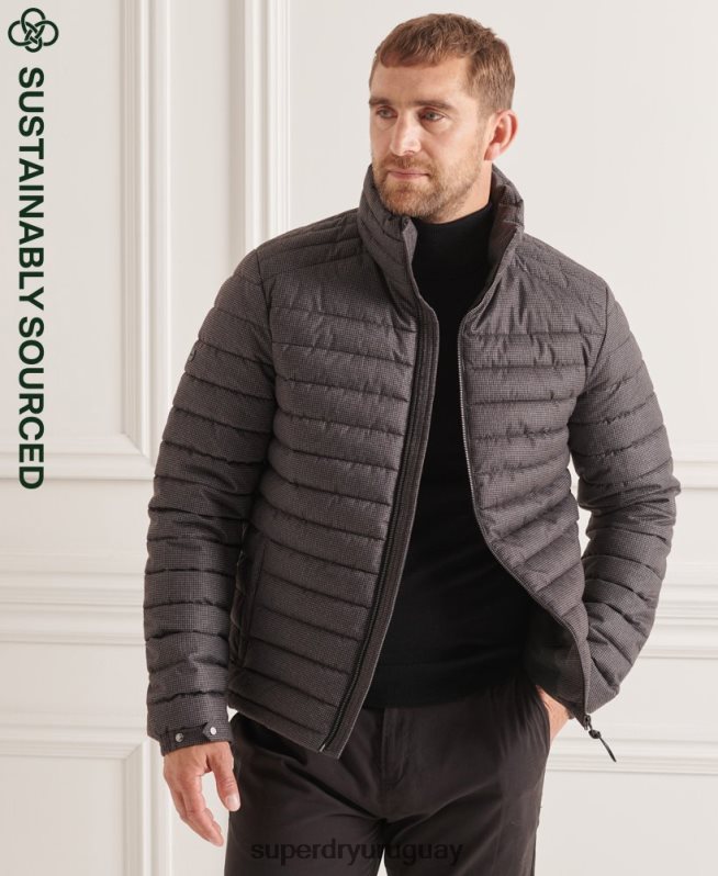 uy Superdry hombres chaqueta fuji sin capucha studios gris DT2N8Z4679 ropa