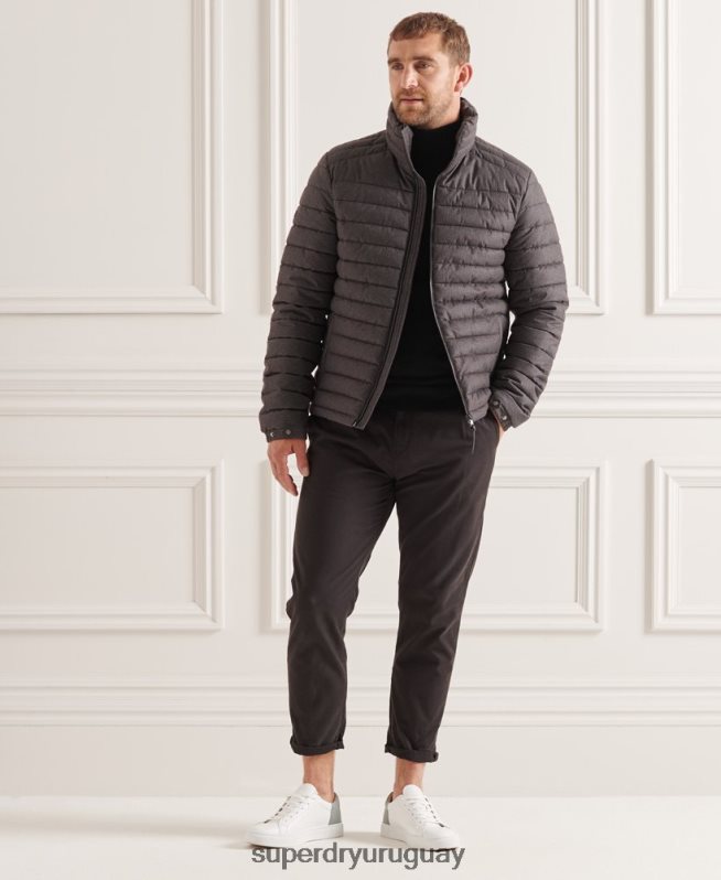 uy Superdry hombres chaqueta fuji sin capucha studios gris DT2N8Z4679 ropa