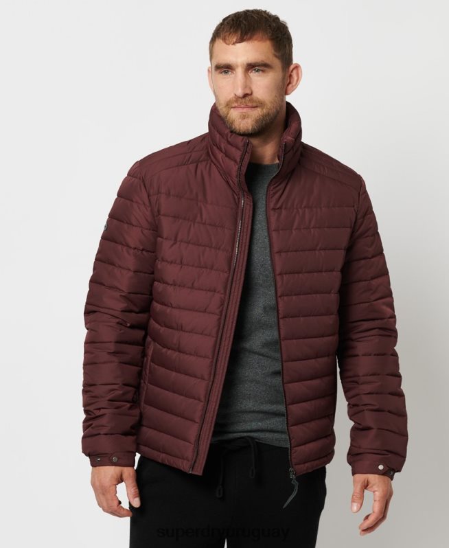 uy Superdry hombres chaqueta fuji sin capucha studios rojo DT2N8Z1154 ropa