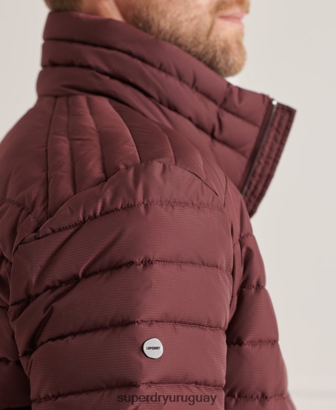 uy Superdry hombres chaqueta fuji sin capucha studios rojo DT2N8Z1154 ropa