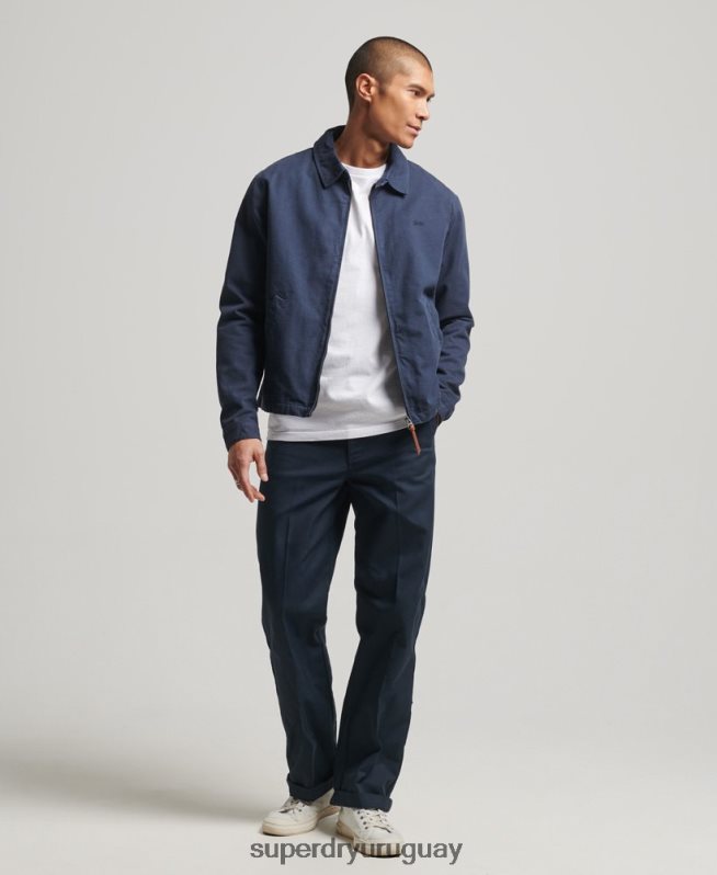 uy Superdry hombres chaqueta harrington clásica Armada DT2N8Z907 ropa
