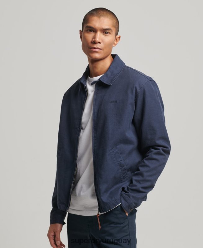 uy Superdry hombres chaqueta harrington clásica Armada DT2N8Z907 ropa
