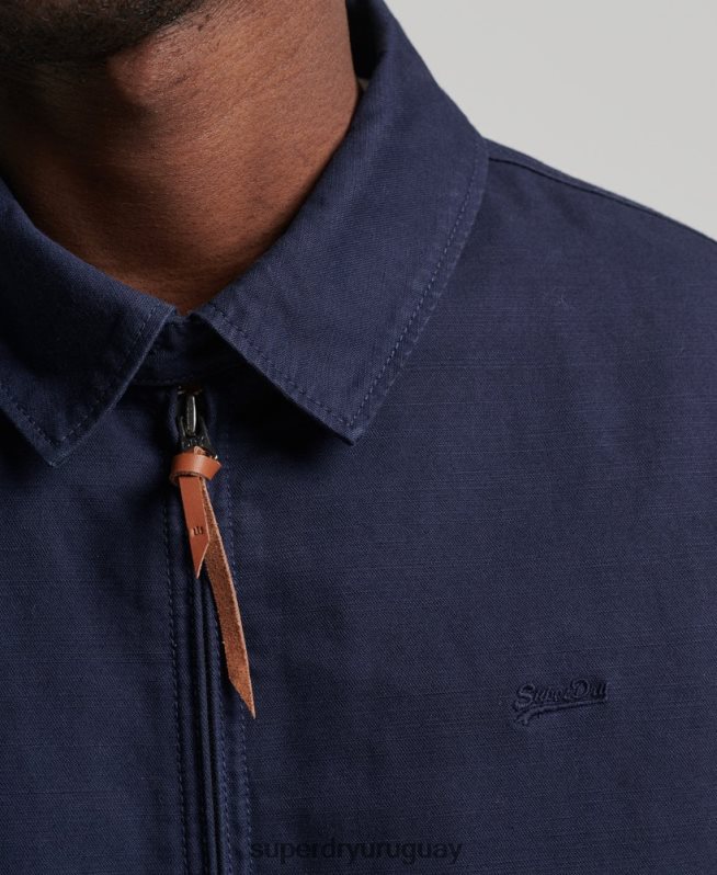 uy Superdry hombres chaqueta harrington clásica Armada DT2N8Z931 ropa