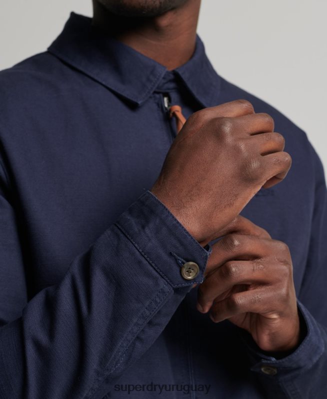 uy Superdry hombres chaqueta harrington clásica Armada DT2N8Z931 ropa