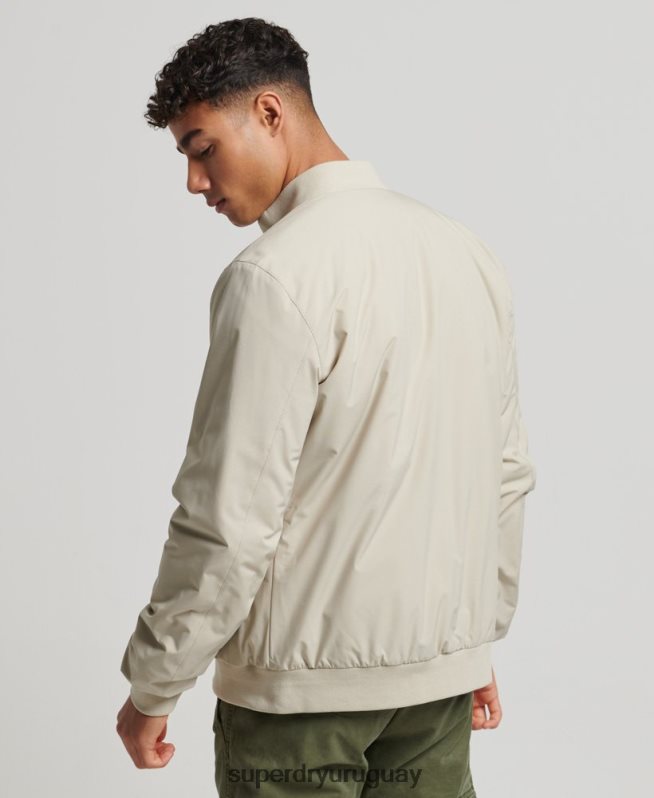 uy Superdry hombres chaqueta harrington de entrenamiento beige DT2N8Z941 ropa