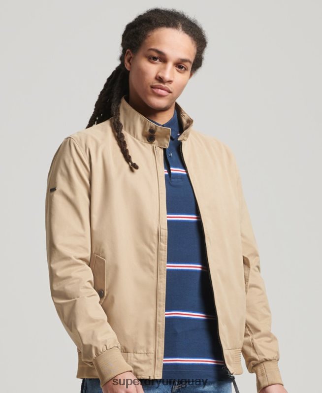 uy Superdry hombres chaqueta harrington icónica broncearse DT2N8Z4709 ropa