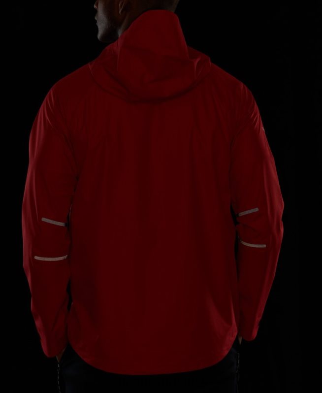 uy Superdry hombres chaqueta impermeable rojo DT2N8Z1110 ropa
