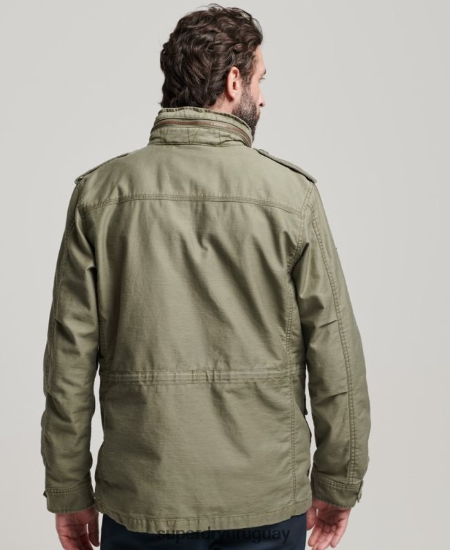 uy Superdry hombres chaqueta militar m65 verde DT2N8Z908 ropa