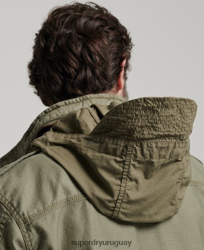 uy Superdry hombres chaqueta militar m65 verde DT2N8Z908 ropa