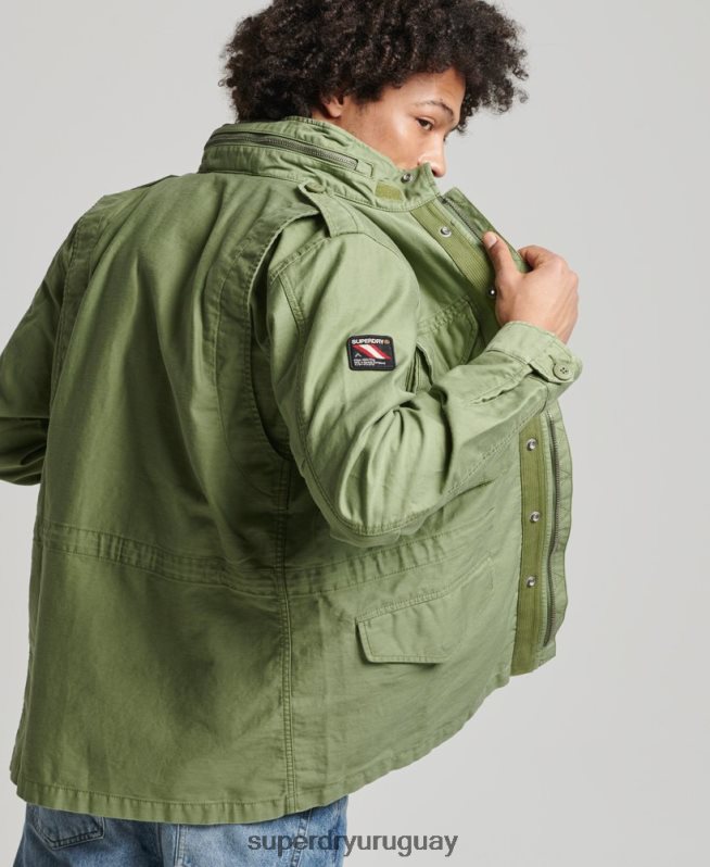 uy Superdry hombres chaqueta militar m65 vintage verde DT2N8Z928 ropa