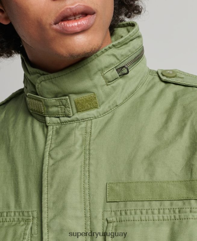 uy Superdry hombres chaqueta militar m65 vintage verde DT2N8Z928 ropa